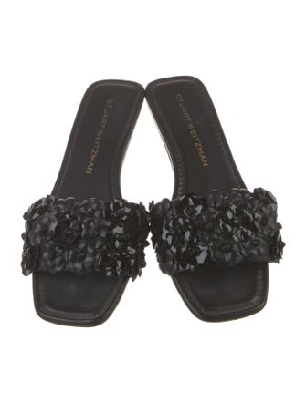 Stuart Weitzman Leather Slides