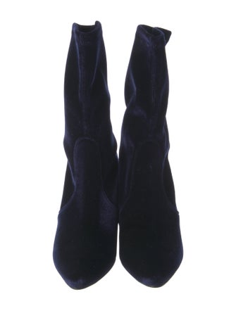 Stuart Weitzman Velvet Sock Boots