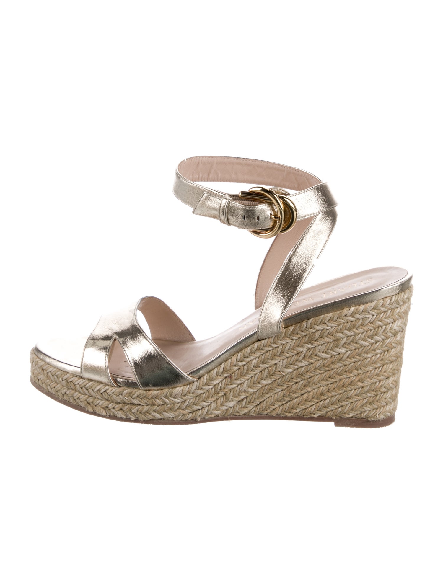 Stuart Weitzman Leather Espadrilles