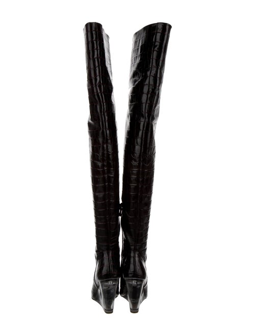 Stuart Weitzman Embossed Leather Boots