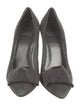 Stuart Weitzman Suede Bow Accents Pumps