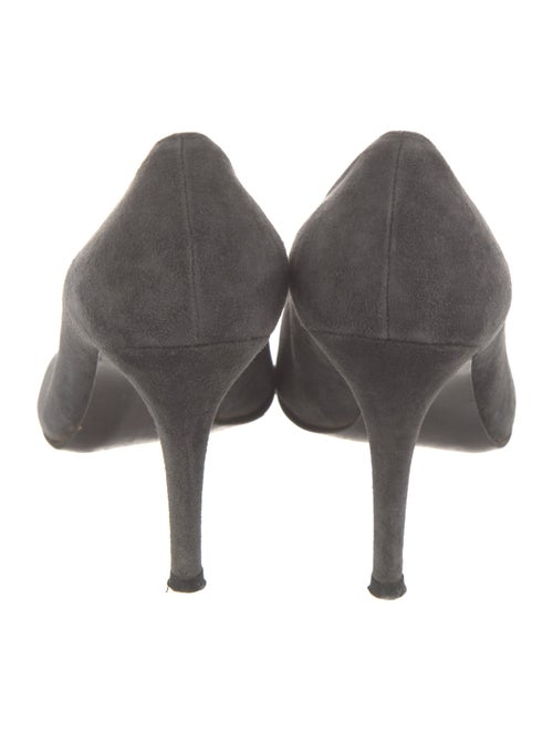 Stuart Weitzman Suede Bow Accents Pumps