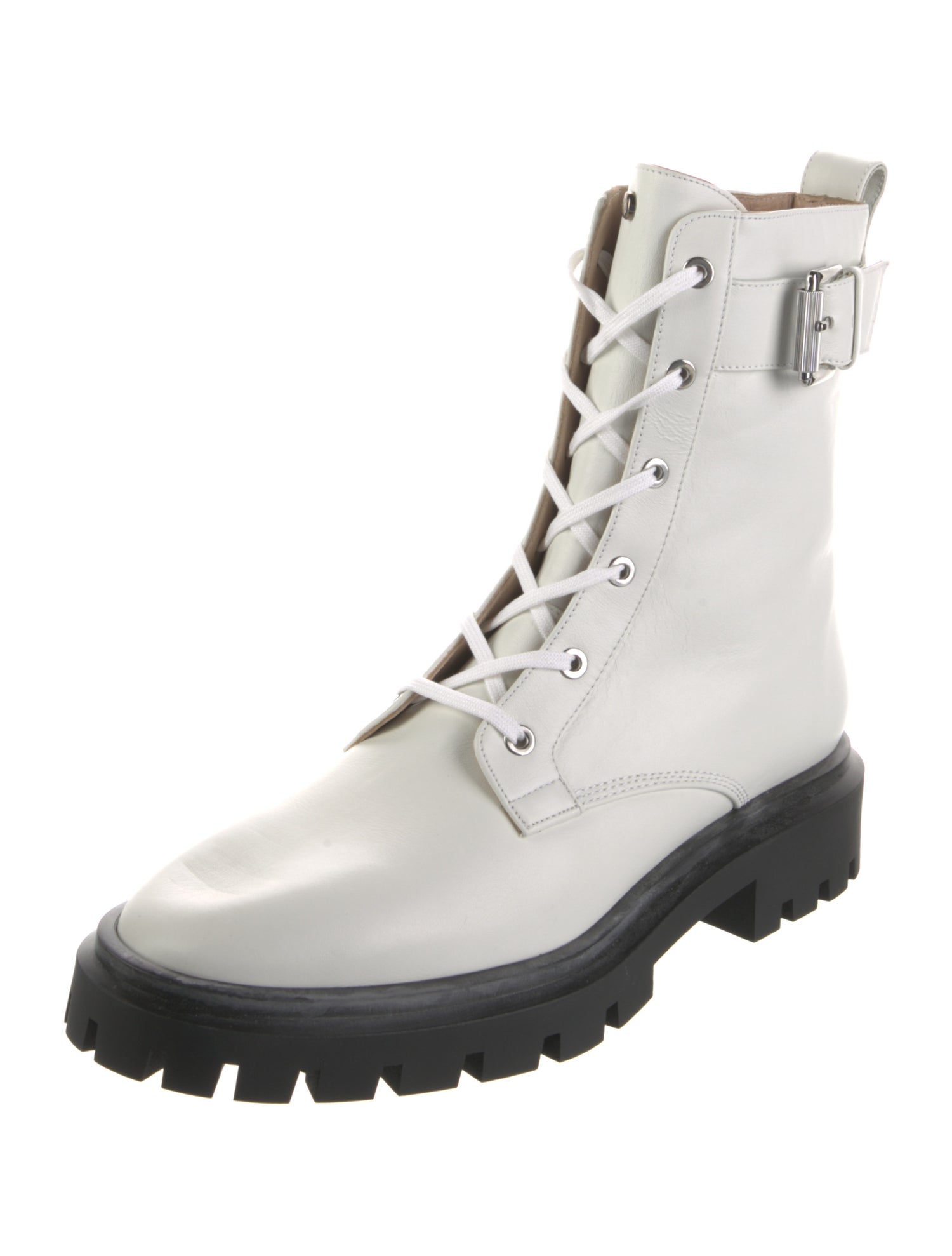 Stuart Weitzman Leather Combat Boots