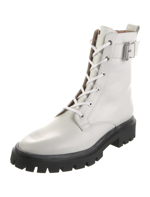 Stuart Weitzman Leather Combat Boots