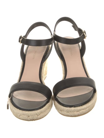 Stuart Weitzman Leather Espadrilles