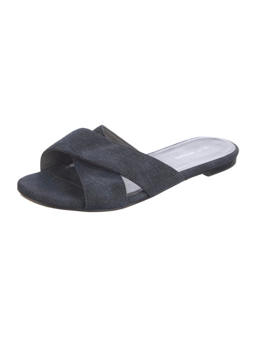 Stuart Weitzman Denim Slides