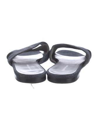 Stuart Weitzman Denim Slides