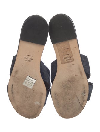 Stuart Weitzman Denim Slides