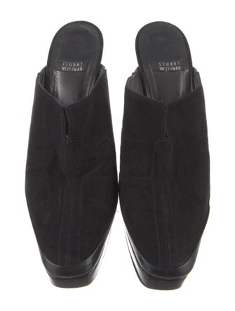 Stuart Weitzman Suede Mules