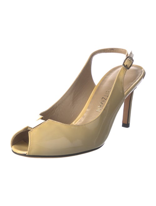 Stuart Weitzman Patent Leather Slingback Pumps