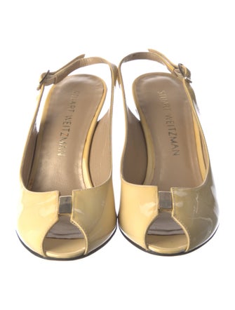 Stuart Weitzman Patent Leather Slingback Pumps