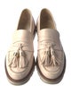 Stuart Weitzman Leather Tassel Accents Loafers