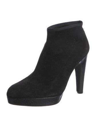 Stuart Weitzman Suede Studded Accents Boots