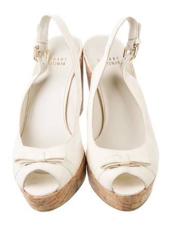 Stuart Weitzman Leather Slingback Sandals