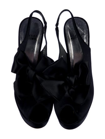 Stuart Weitzman Satin Slingback Pumps