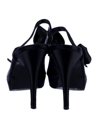 Stuart Weitzman Satin Slingback Pumps