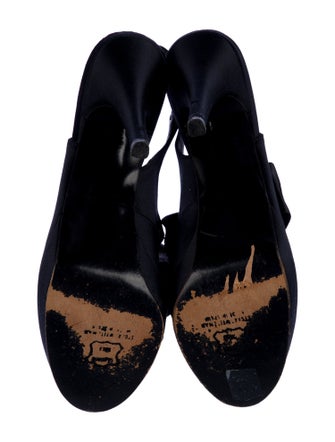 Stuart Weitzman Satin Slingback Pumps