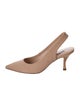 Stuart Weitzman Canvas Slingback Pumps