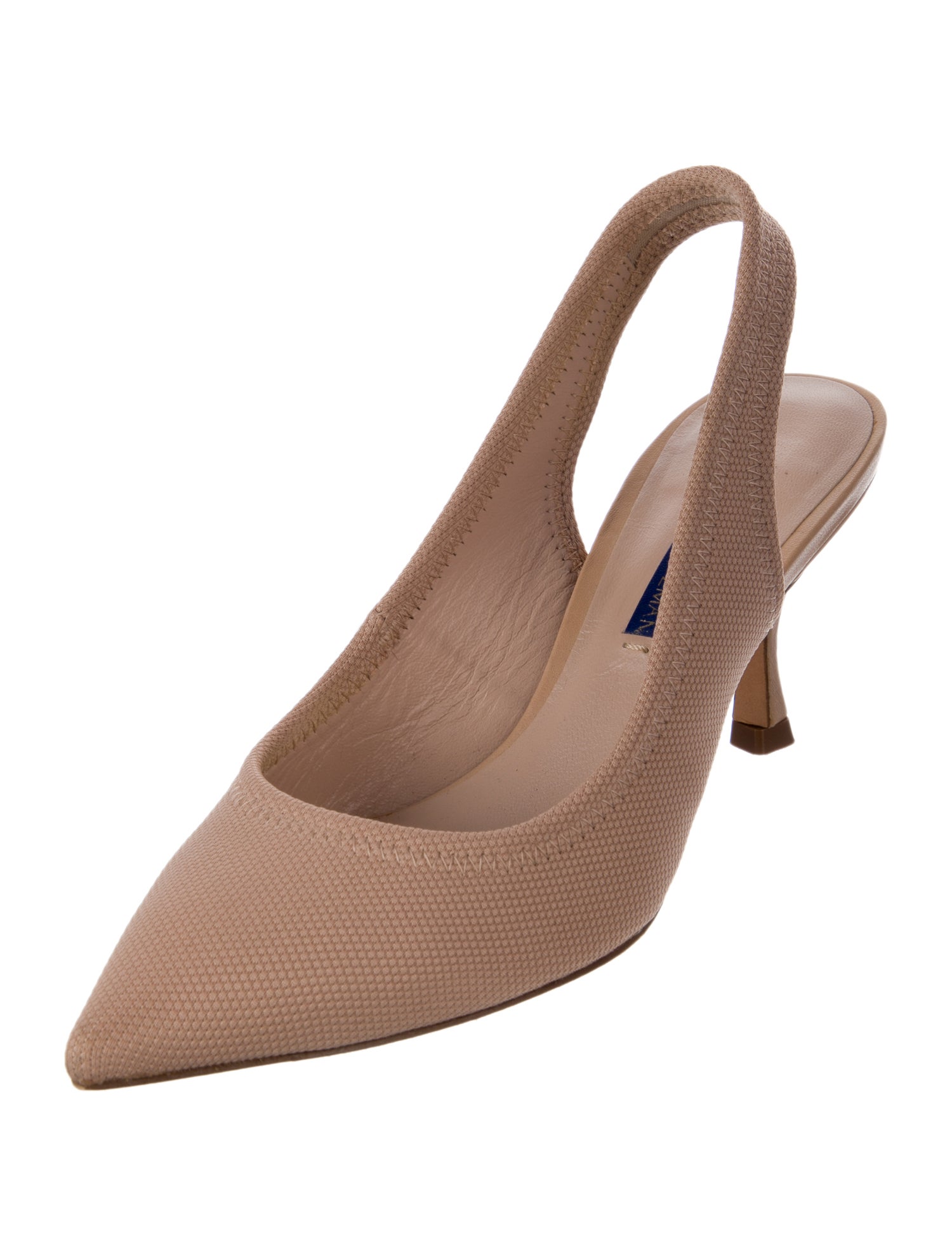 Stuart Weitzman Canvas Slingback Pumps