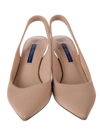 Stuart Weitzman Canvas Slingback Pumps