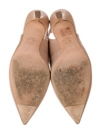 Stuart Weitzman Canvas Slingback Pumps