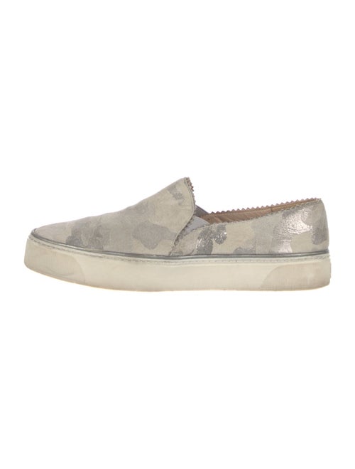 Stuart Weitzman Suede Printed Sneakers