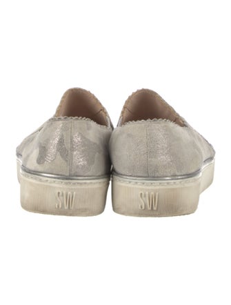 Stuart Weitzman Suede Printed Sneakers