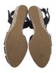 Stuart Weitzman Embossed Leather Slingback Sandals