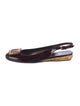 Stuart Weitzman Patent Leather Slingback Flats