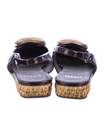 Stuart Weitzman Patent Leather Slingback Flats