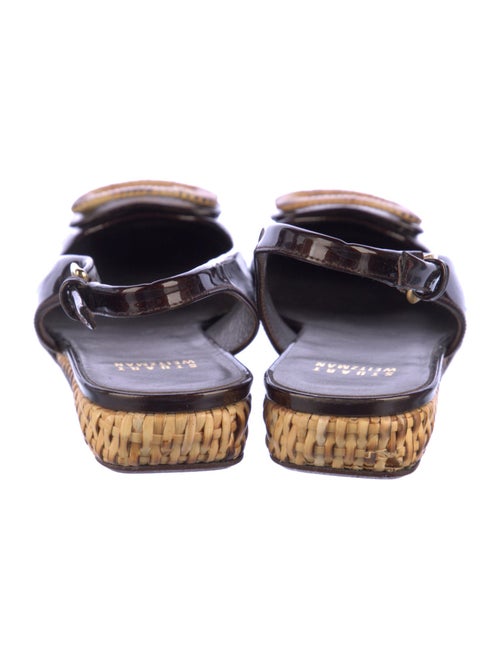 Stuart Weitzman Patent Leather Slingback Flats