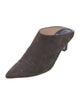 Stuart Weitzman Suede Mules