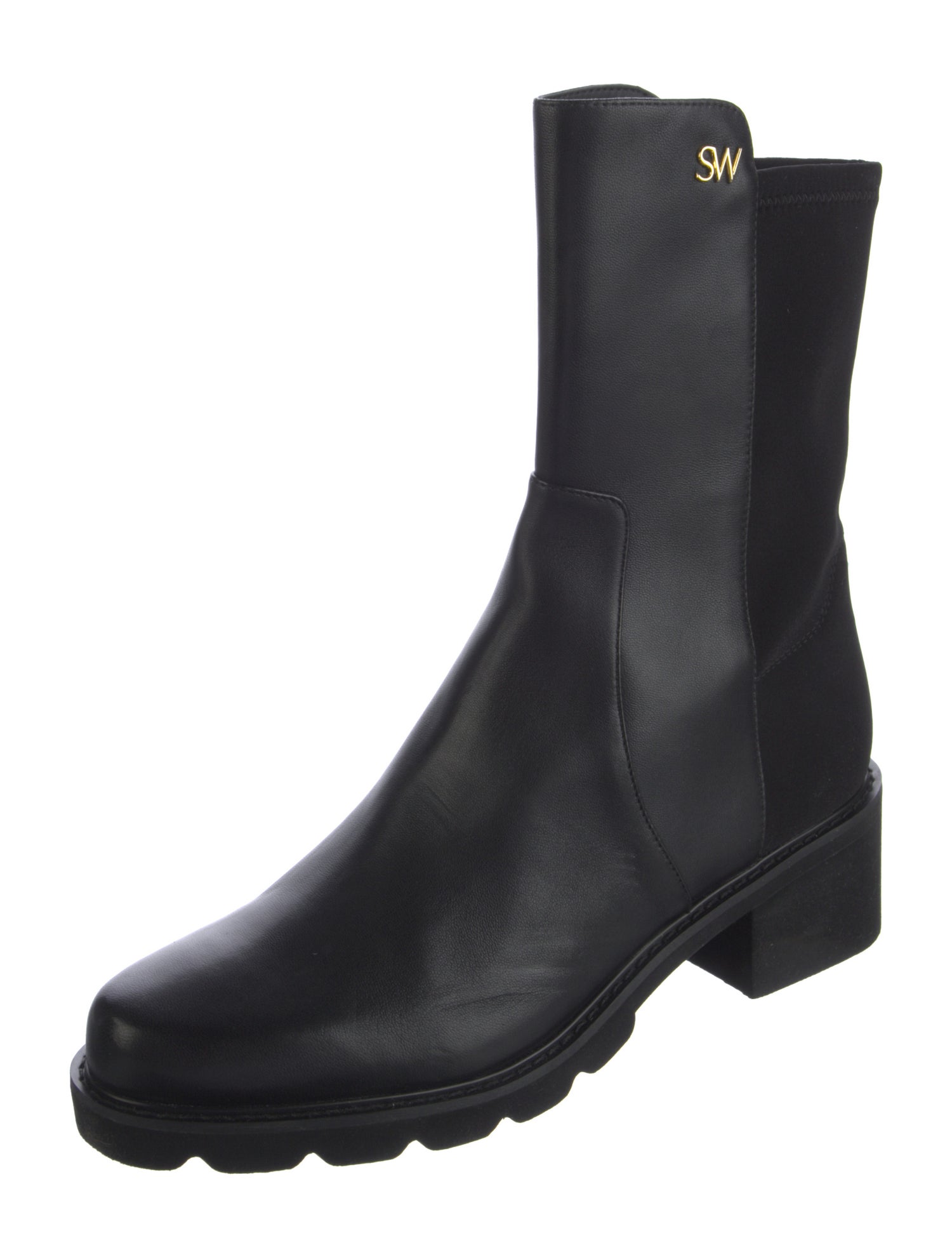 Stuart Weitzman Leather Rain Boots