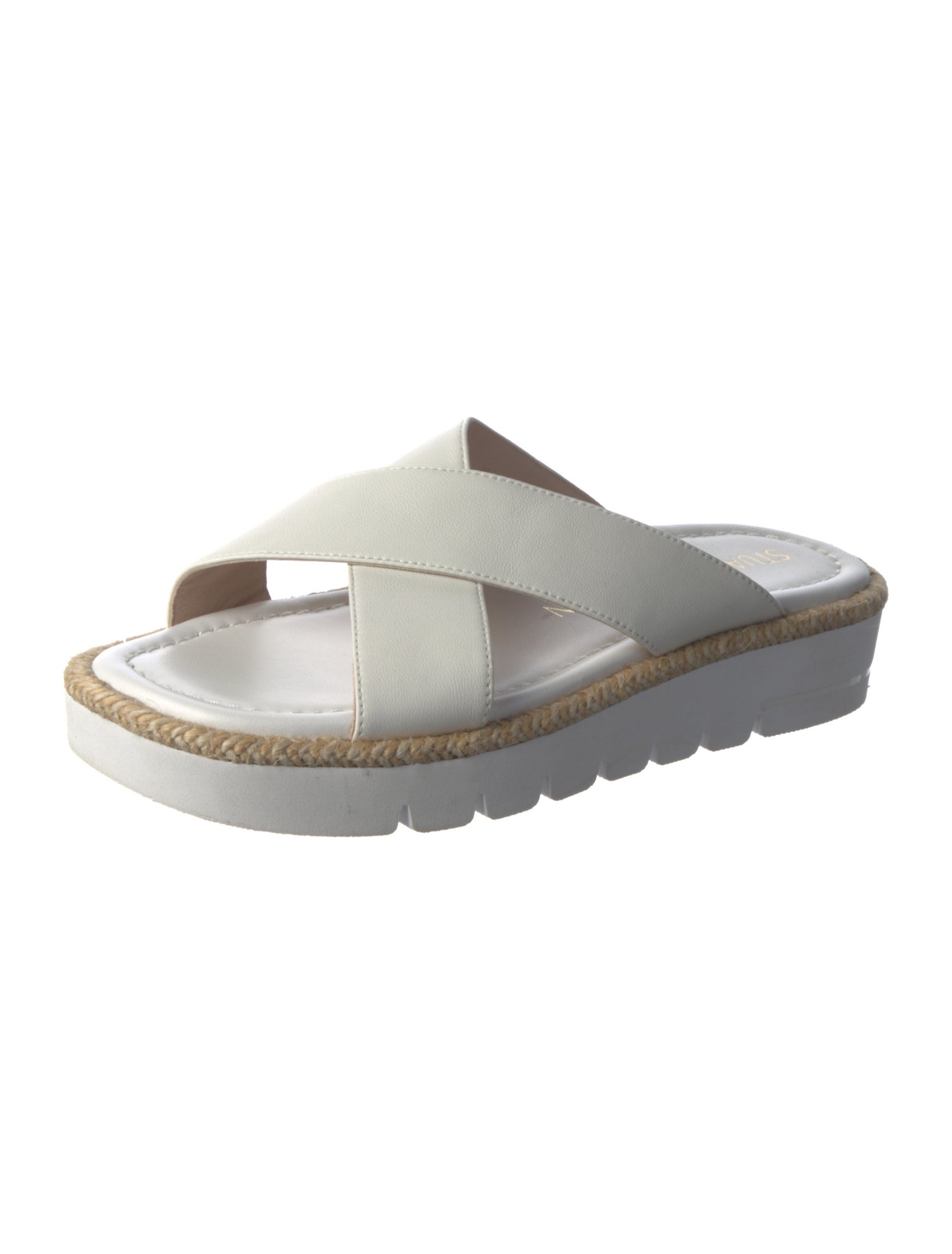 Stuart Weitzman Leather Slides