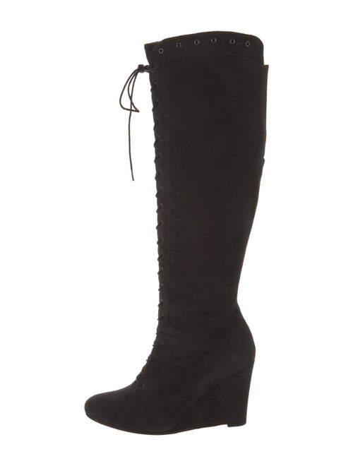 Stuart Weitzman Suede Lace-Up Boots