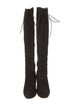 Stuart Weitzman Suede Lace-Up Boots