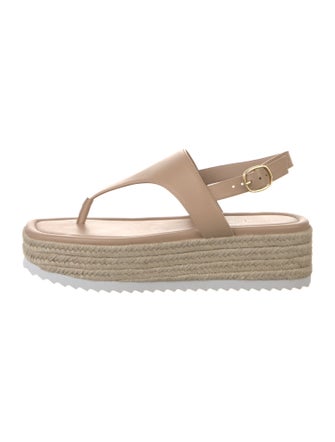 Stuart Weitzman Leather Espadrilles