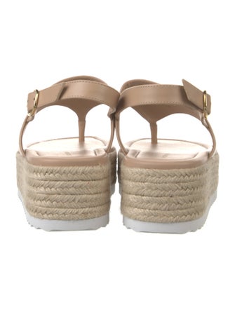 Stuart Weitzman Leather Espadrilles
