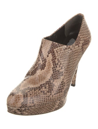 Stuart Weitzman Leather Animal Print Boots