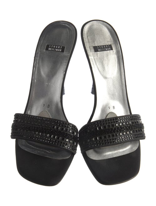 Stuart Weitzman Satin Slides