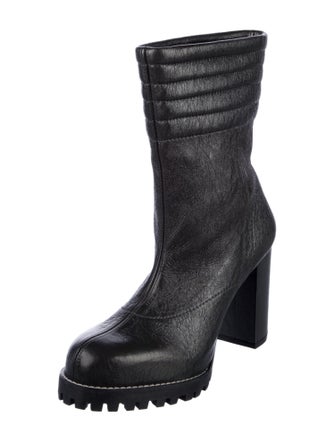 Stuart Weitzman Leather Sock Boots