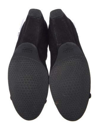 Stuart Weitzman Suede Bow Accents Pumps