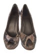 Stuart Weitzman Leather Animal Print Pumps