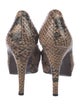 Stuart Weitzman Leather Animal Print Pumps
