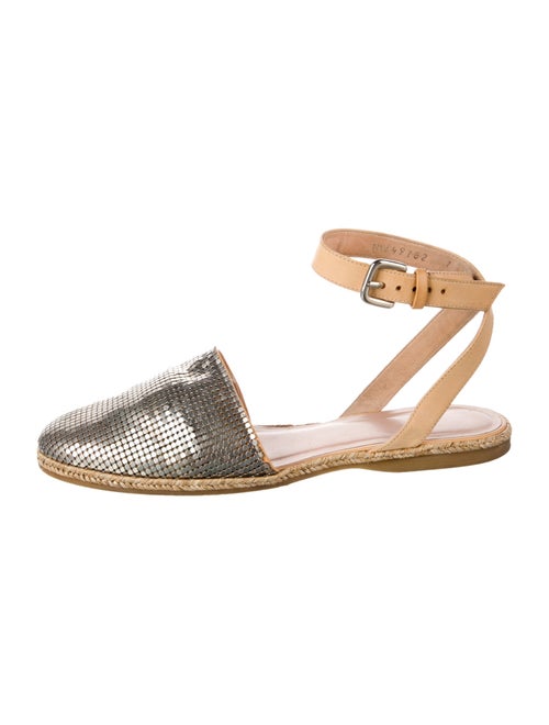 Stuart Weitzman Leather Printed Espadrilles