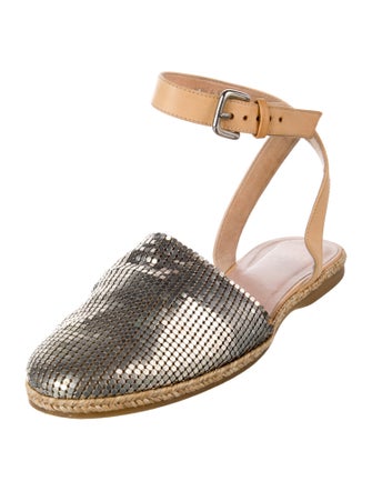 Stuart Weitzman Leather Printed Espadrilles