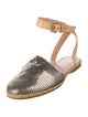 Stuart Weitzman Leather Printed Espadrilles