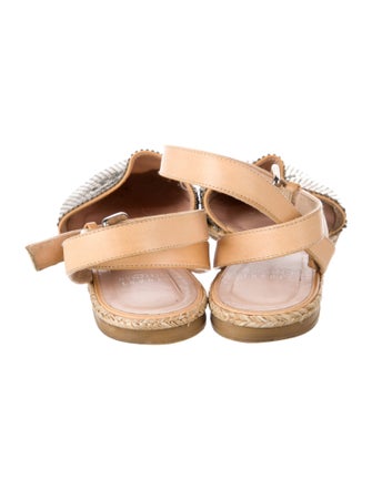 Stuart Weitzman Leather Printed Espadrilles