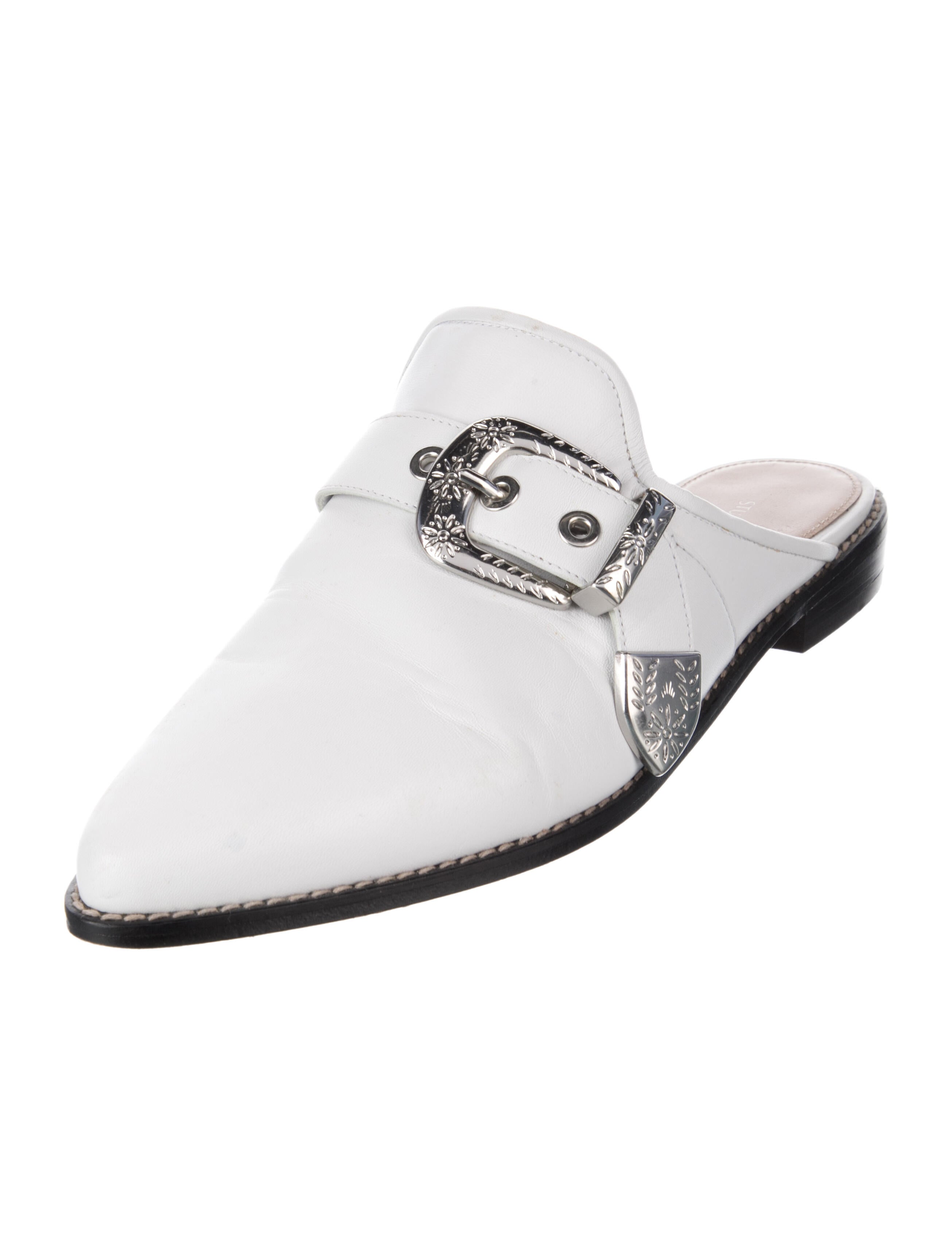 Stuart Weitzman Leather Mules