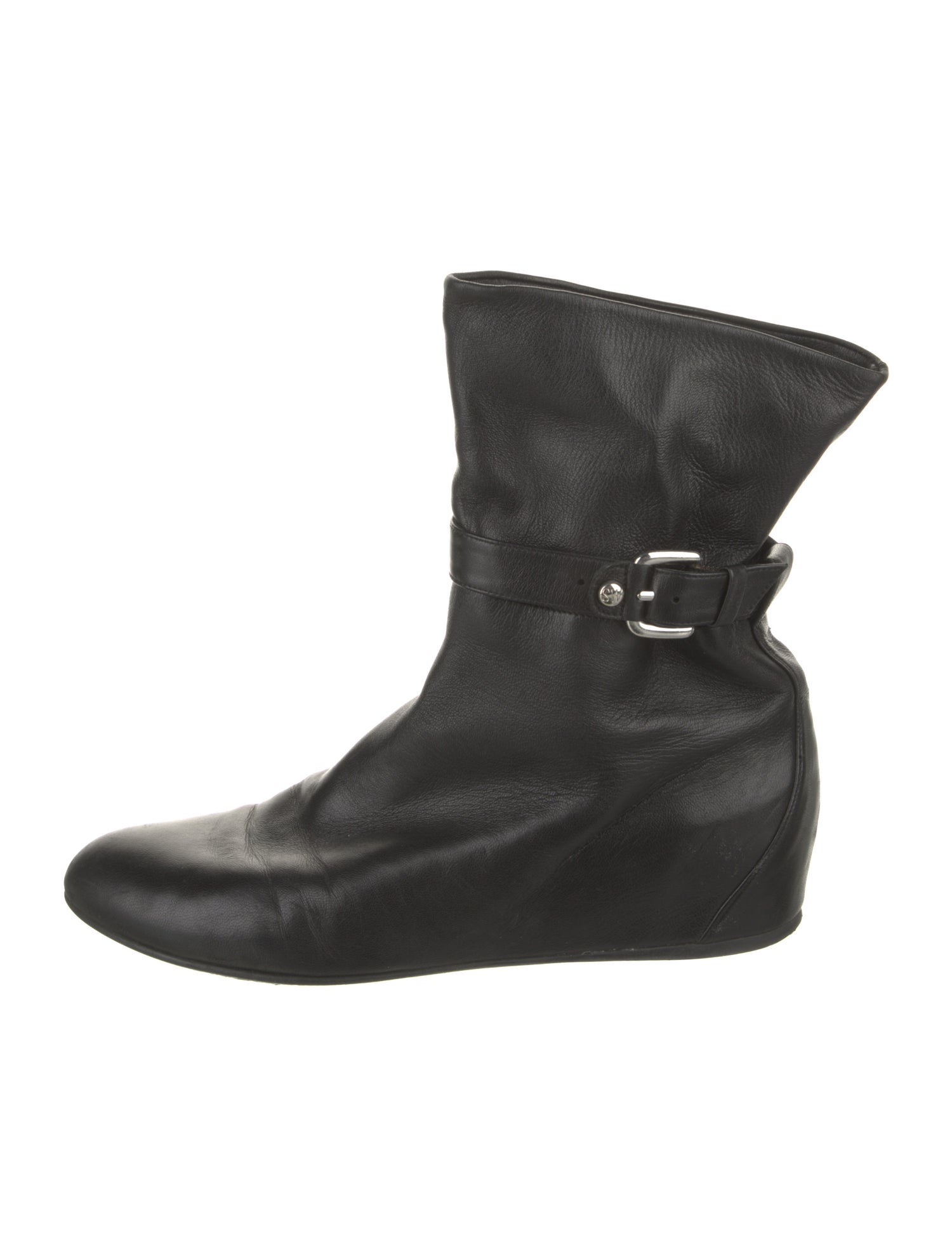 Stuart Weitzman Leather Moto Boots